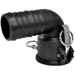 2" Female Camlock Coupler x 2" HB - 90 Degree