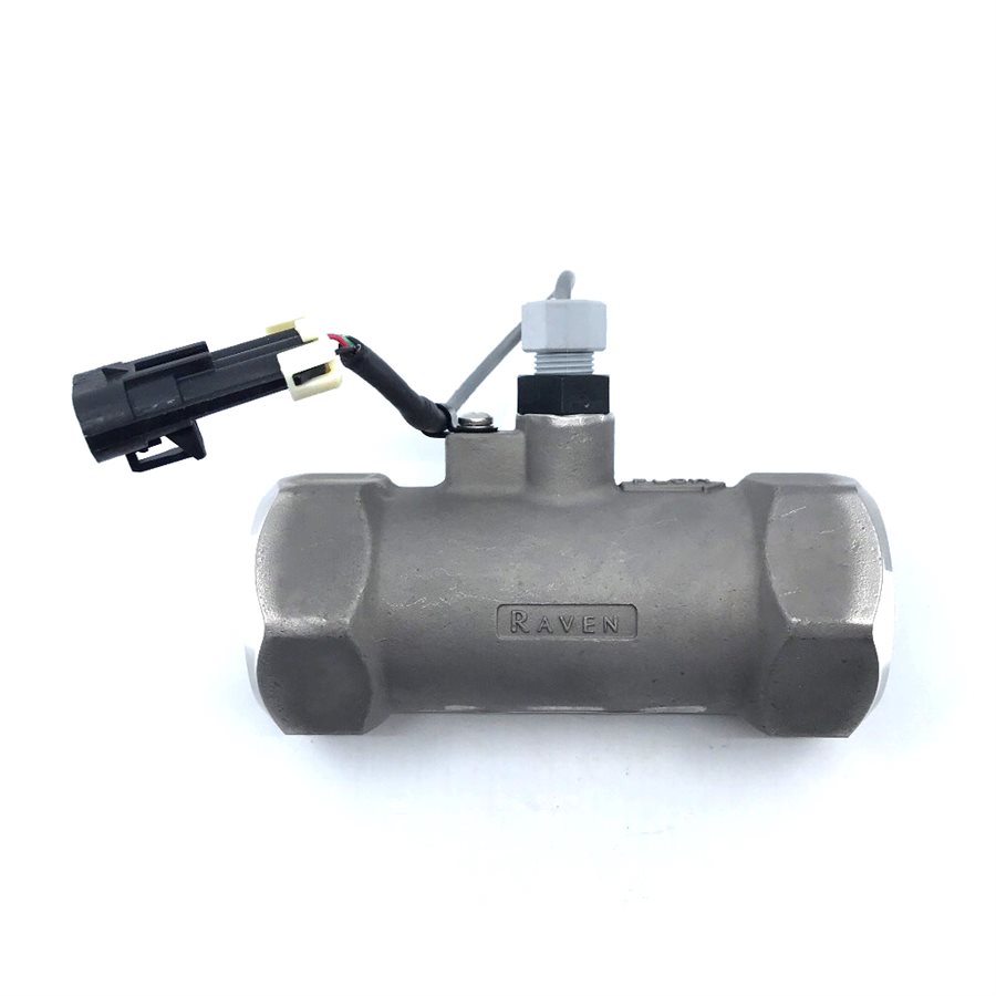 Raven 1 1 / 2" SS NH3 / Telone 60S Flowmeter 1 to 60 GPM w / 3 pin MP