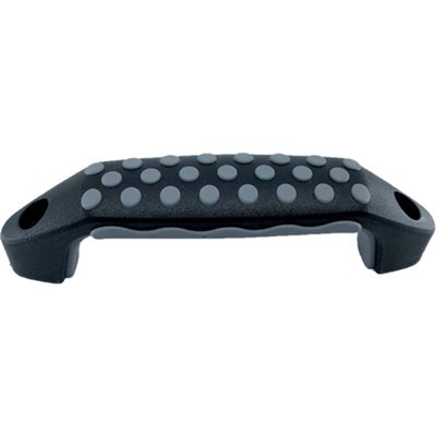 Black Handle with Grey Dots