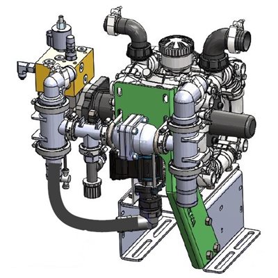 Complete D250 Diaphragm Pump w / Hydraulic Motor, PWM Valve, & RPM ...