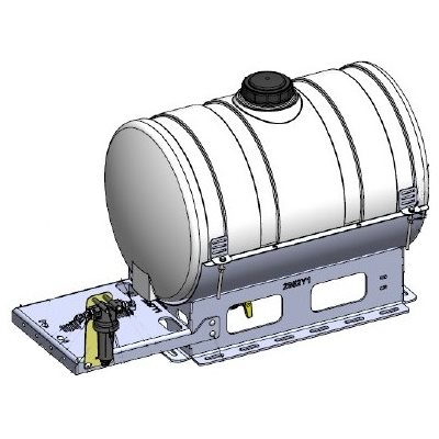 55 Gallon Spartan Tank Kit (White Tank) - No Rinse Tank